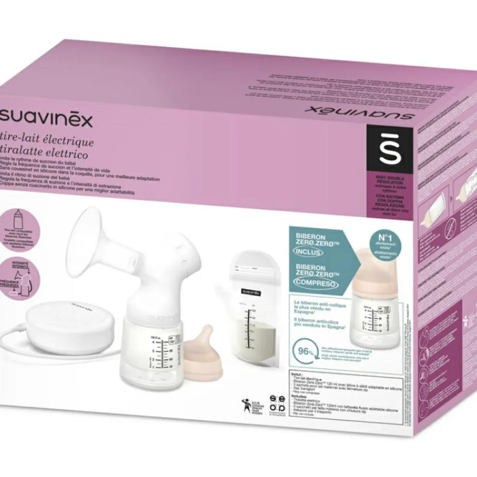 Tire lait électrique + biberon Zéro Zéro (120 ml)