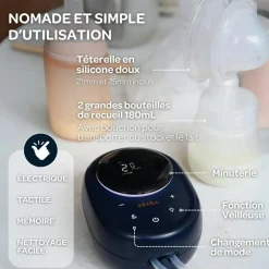 Tire-lait électrique double Night blue