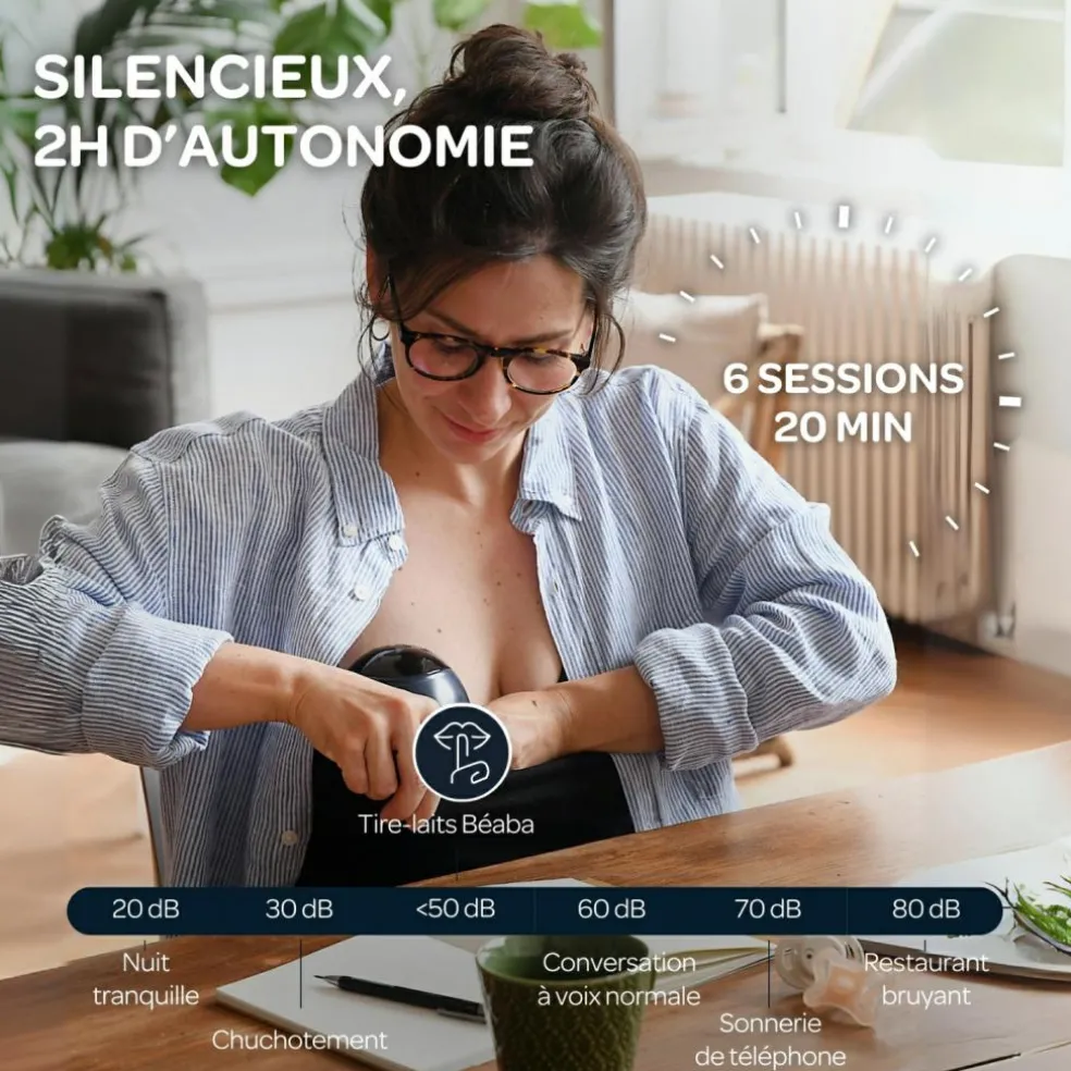 Tire-lait électrique mains libres Night blue