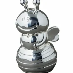 Tirelire Abeille personnalisable (métal argenté)