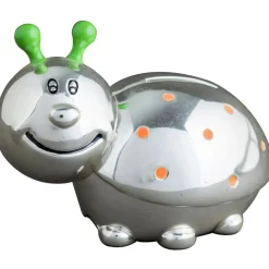 Tirelire Coccinelle personnalisable (métal argenté)