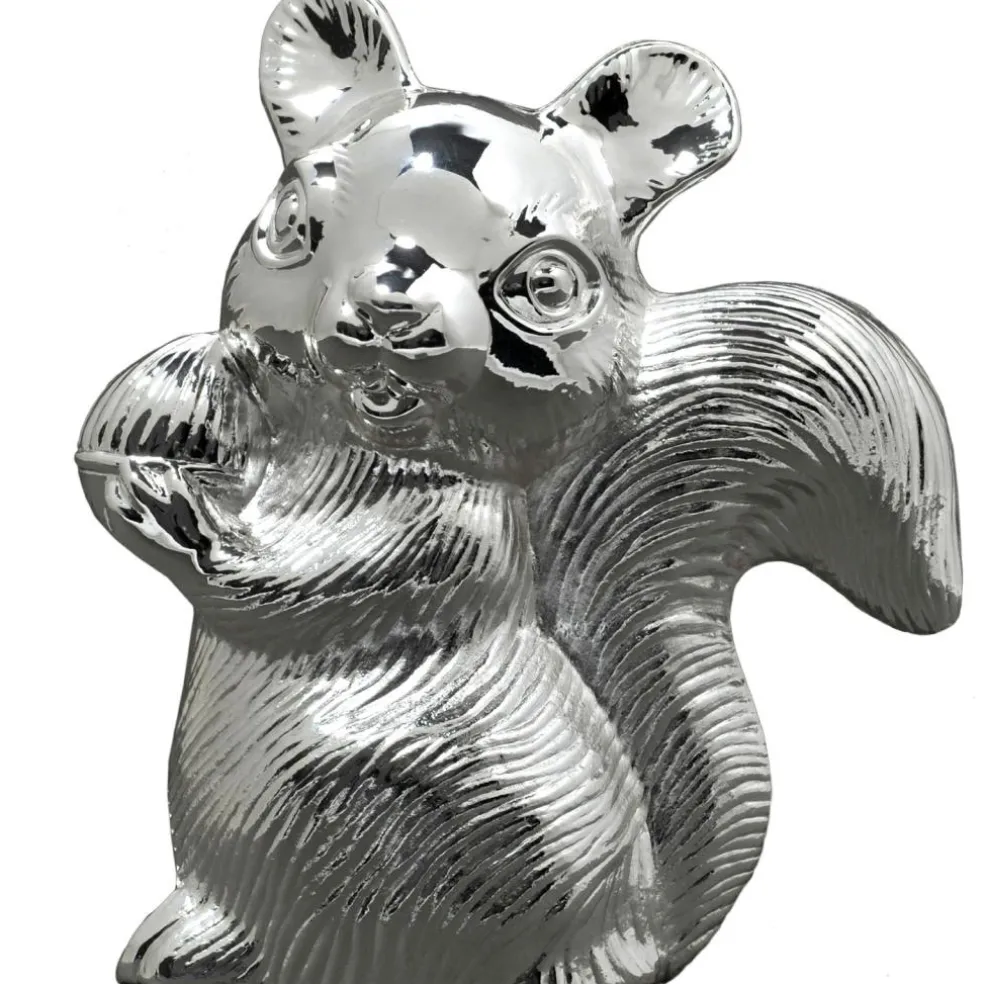Tirelire Ecureuil (métal argenté)