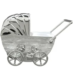 Tirelire Landau personnalisable (Métal Argenté)