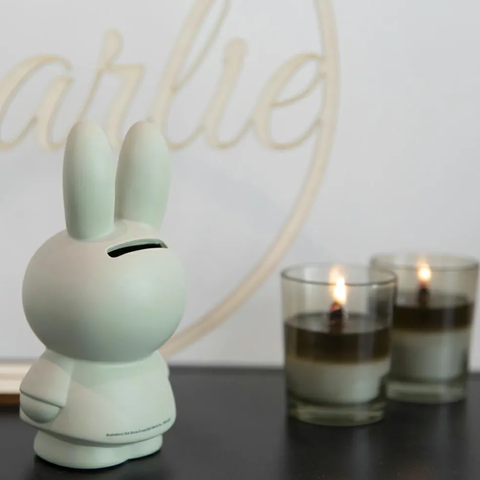 Tirelire Miffy warm eucalyptus (19 cm)
