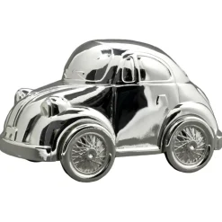 Tirelire Voiture Coccinelle (métal argenté)