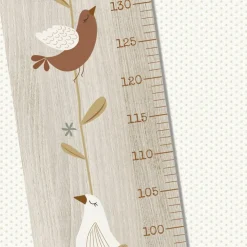 Toise en bois Branche Oiseau Lili Rose personnalisable