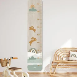 Toise en bois lapins dansant