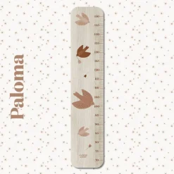 Toise en bois Les colombes Paloma personnalisable