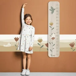 Toise en bois Lili Rose Grandes Fleurs