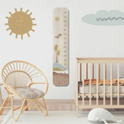 Toise en bois Paysage Dino personnalisable