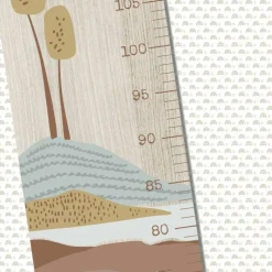 Toise en bois Paysage Dino personnalisable