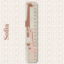 Toise en bois XXL Sofia Girafe personnalisable