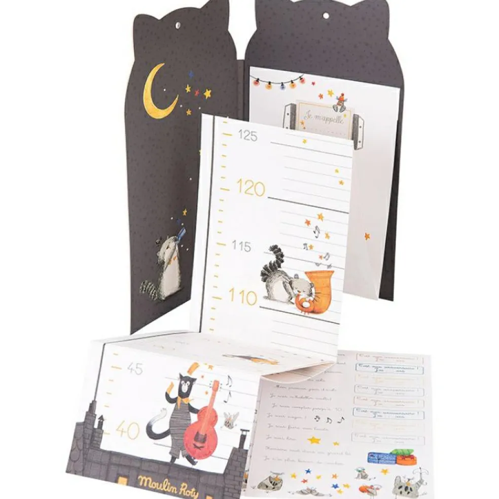 Toise souple et carnet Les Moustaches