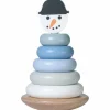 Tour à empiler en bois Bonhomme de neige