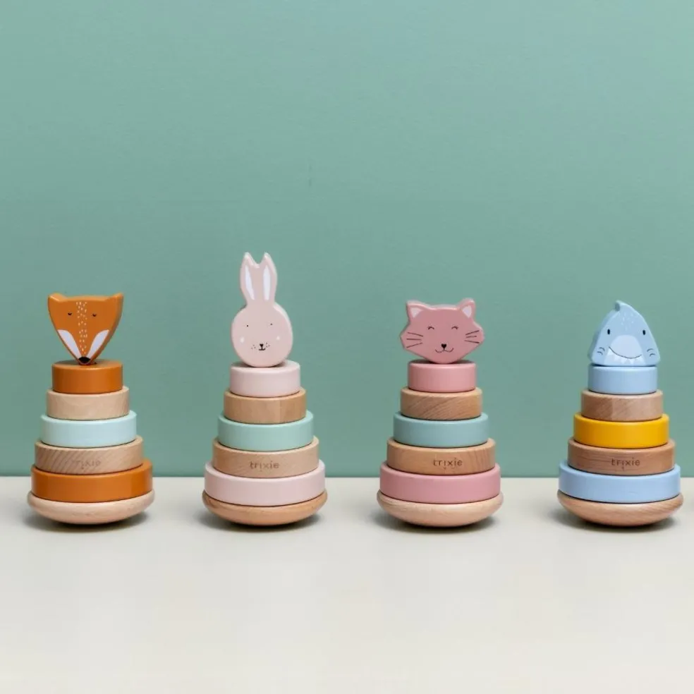 Tour à empiler en bois Mr. Shark