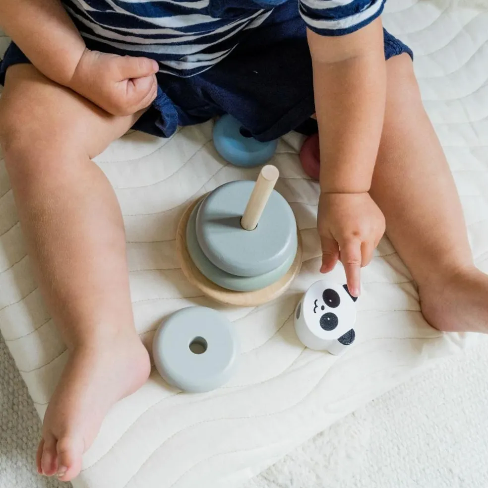 Tour à empiler en bois Panda