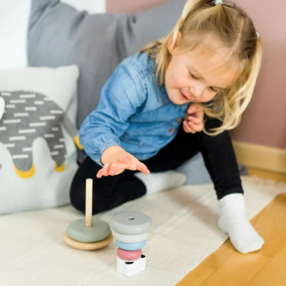 Tour à empiler en bois Panda