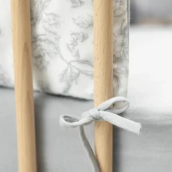 Tour de lit adaptable Toile de Jouy gris