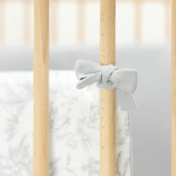 Tour de lit adaptable Toile de Jouy gris