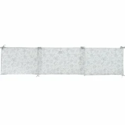 Tour de lit adaptable Toile de Jouy gris