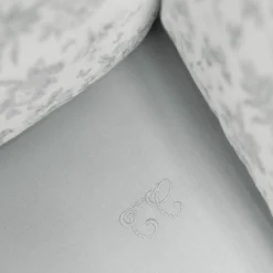 Tour de lit adaptable Toile de Jouy gris