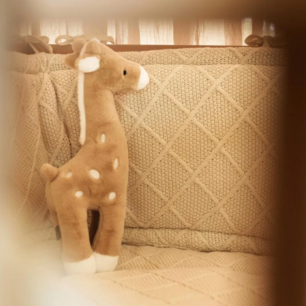 Tour de lit Cosy Knit Oatmeal (pour lits 60 x 120 ou 70 x 140 cm)