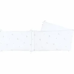 Tour de lit en gaze de coton bio brodé