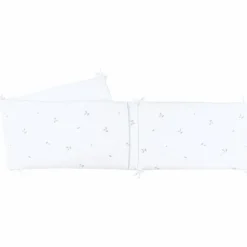 Tour de lit en gaze de coton bio brodé