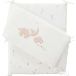 Tour de lit et parc en veloudoux Bali, Moka & Snow