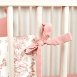 Tour de lit réversible Toile de Jouy (pour lits 60 x 120 cm et 70 x 140 cm)