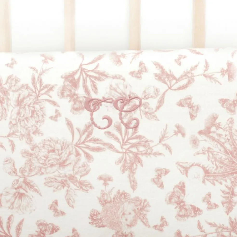 Tour de lit réversible Toile de Jouy (pour lits 60 x 120 cm et 70 x 140 cm)