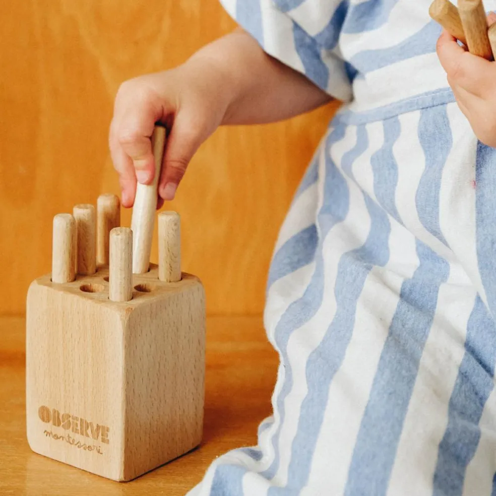 Tourillon - Jeu en bois pour développer la motricité fine
