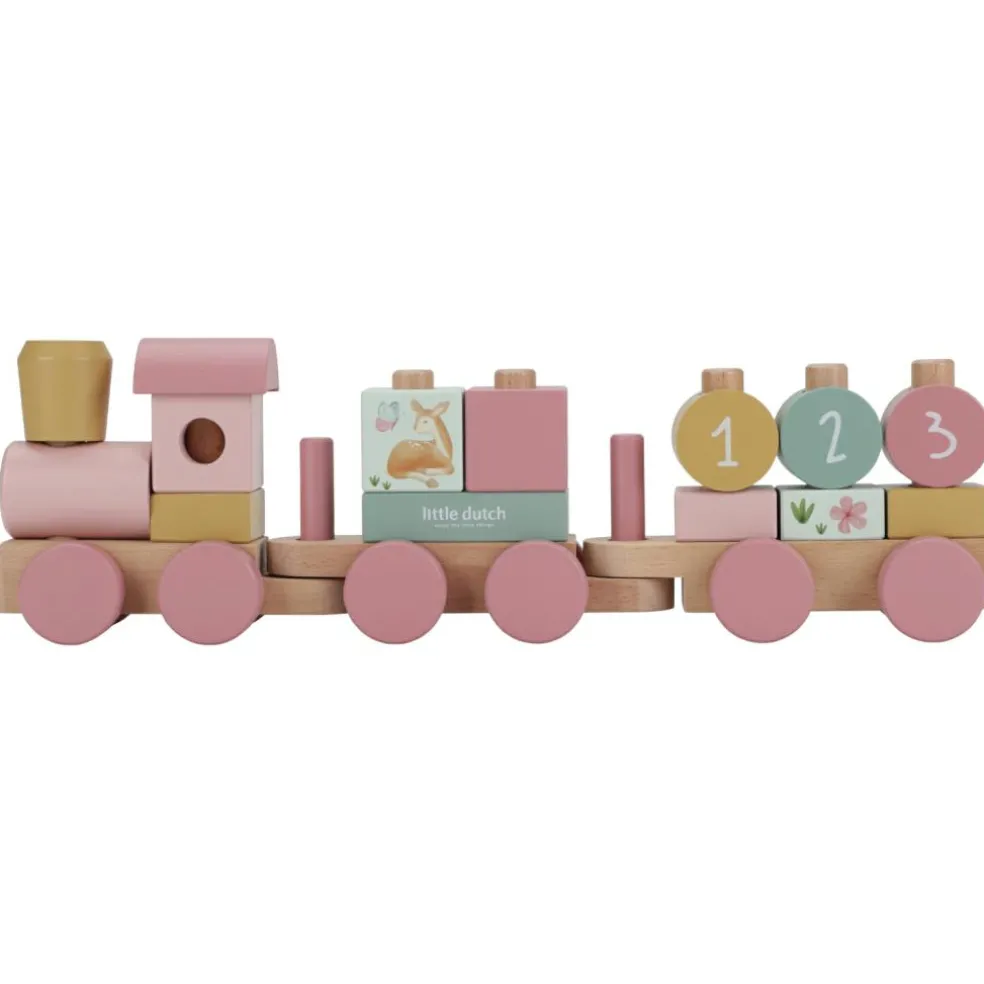 Train à blocs en bois FSC Fairy Garden