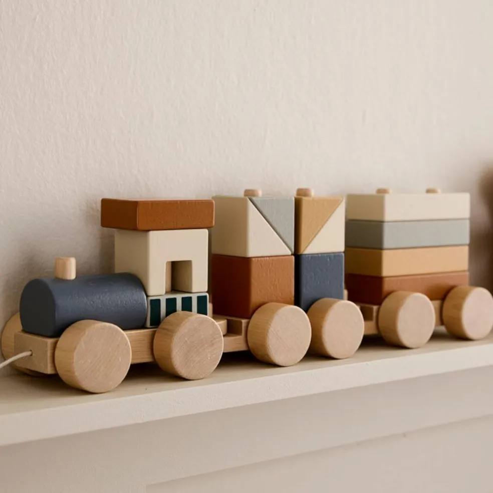 Train d'activités Blocs marron