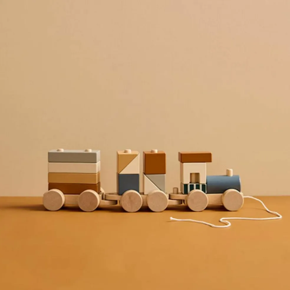 Train d'activités Blocs marron