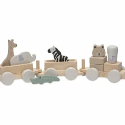 Train de construction en bois Jungle Jambo