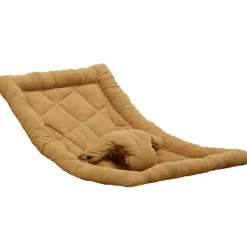 Transat à balancement en bois de hêtre Levo Camel