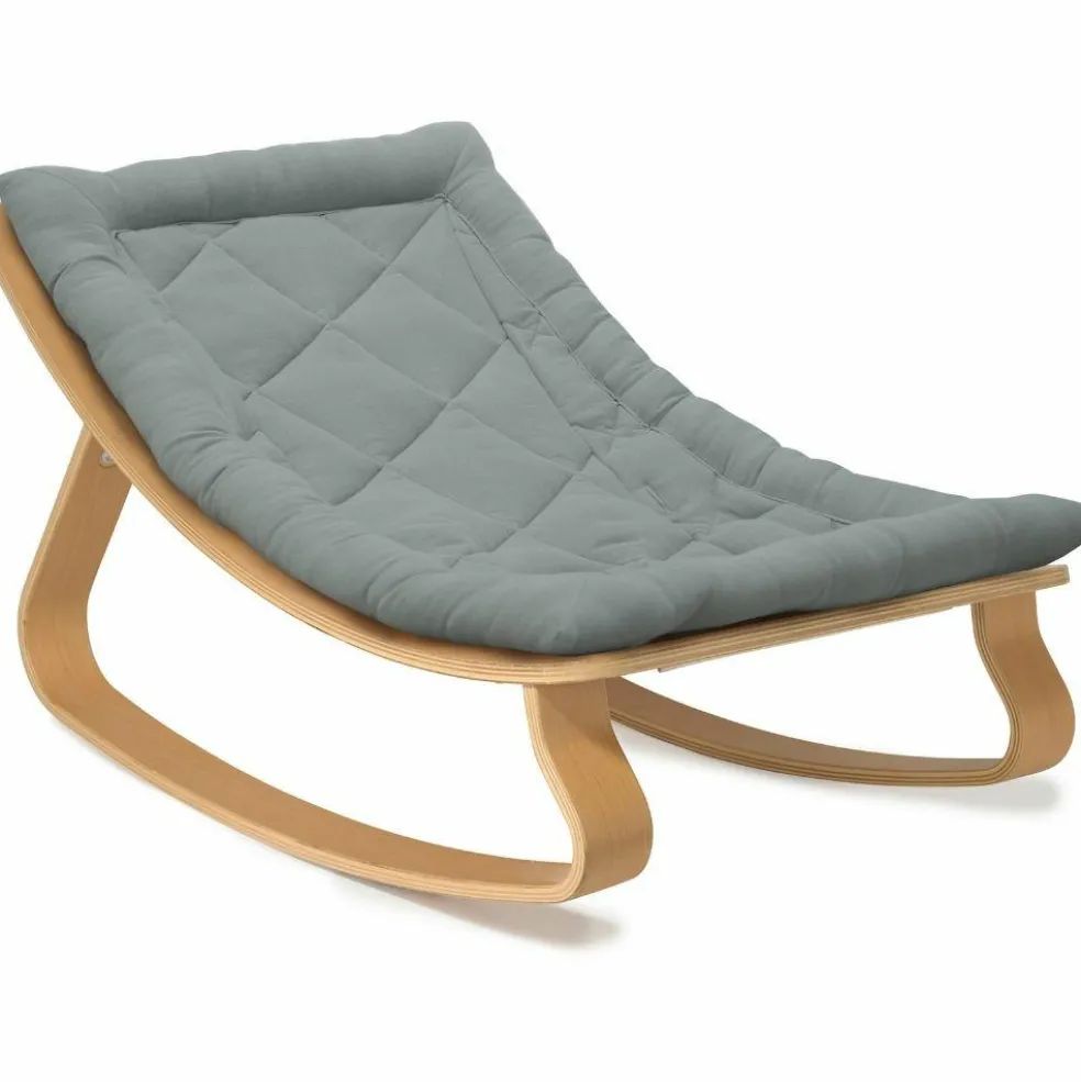 Transat à balancement en bois de hêtre Levo Orage