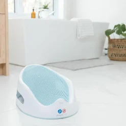 Transat de bain bleu clair