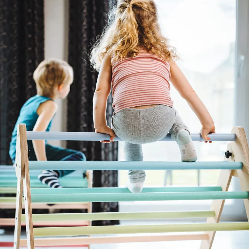 Triangle à grimper Pickler multicolore pastel