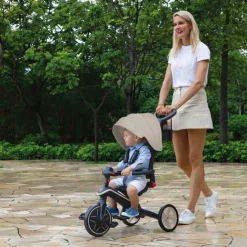 Tricycle Trike Explorer Foldable V2 4 en 1 Taupe