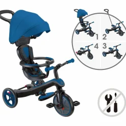 Tricycle évolutif Explorer 4 en 1 V2 Bleu Royal