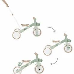 Tricycle évolutif Learning trike plus 3 en 1 eco-logic Vert Sauge