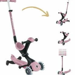 Trottinette Go up Deluxe Lights eco-logic 360° Framboise