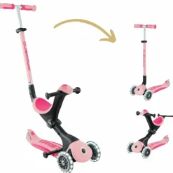 Trottinette Go up Deluxe Lights Pastel Rose