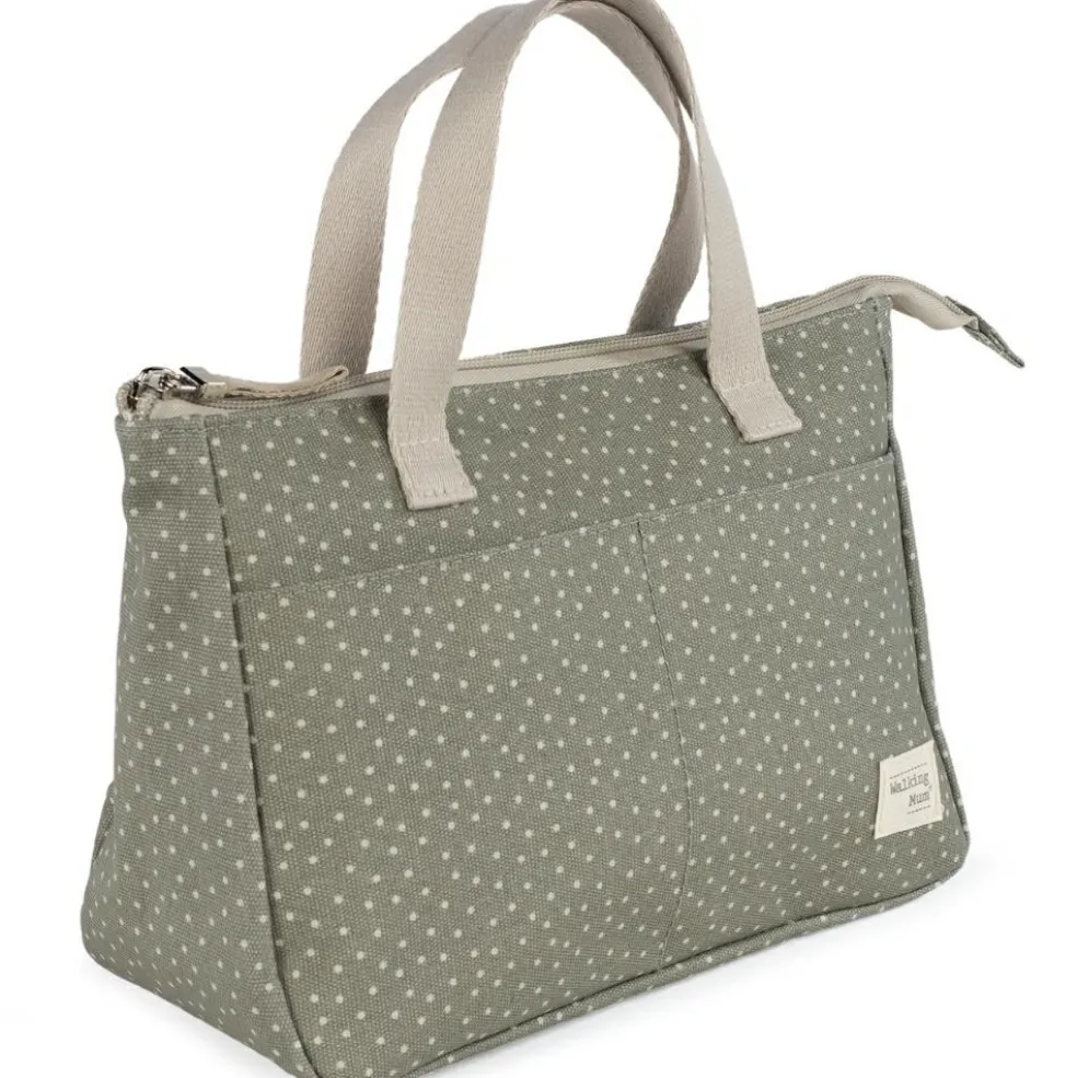 Trousse de toilette à pois Poppy Mousse