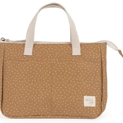 Trousse de toilette à pois Poppy Cannelle