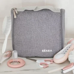 Trousse de toilette old pink (9 accessoires)