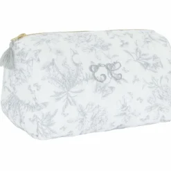 Trousse de toilette Toile de Jouy gris