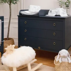 Trousse de toilette Toile de Jouy gris